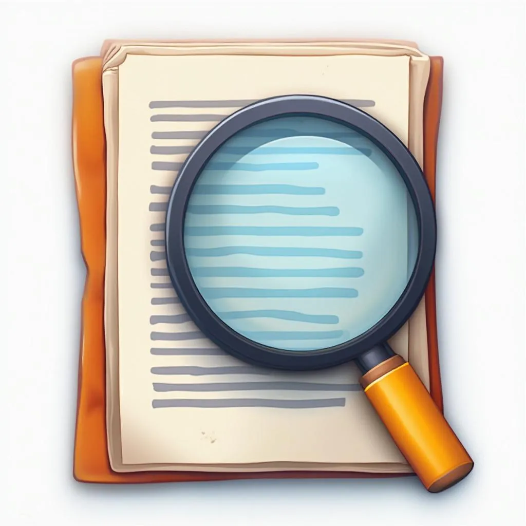 Icono de investigación exhaustiva